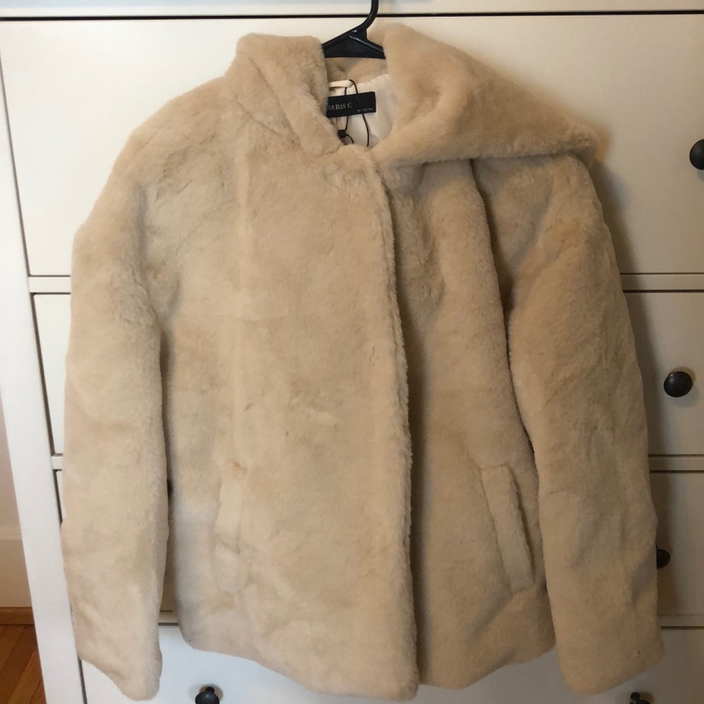NWT faux fur jacket